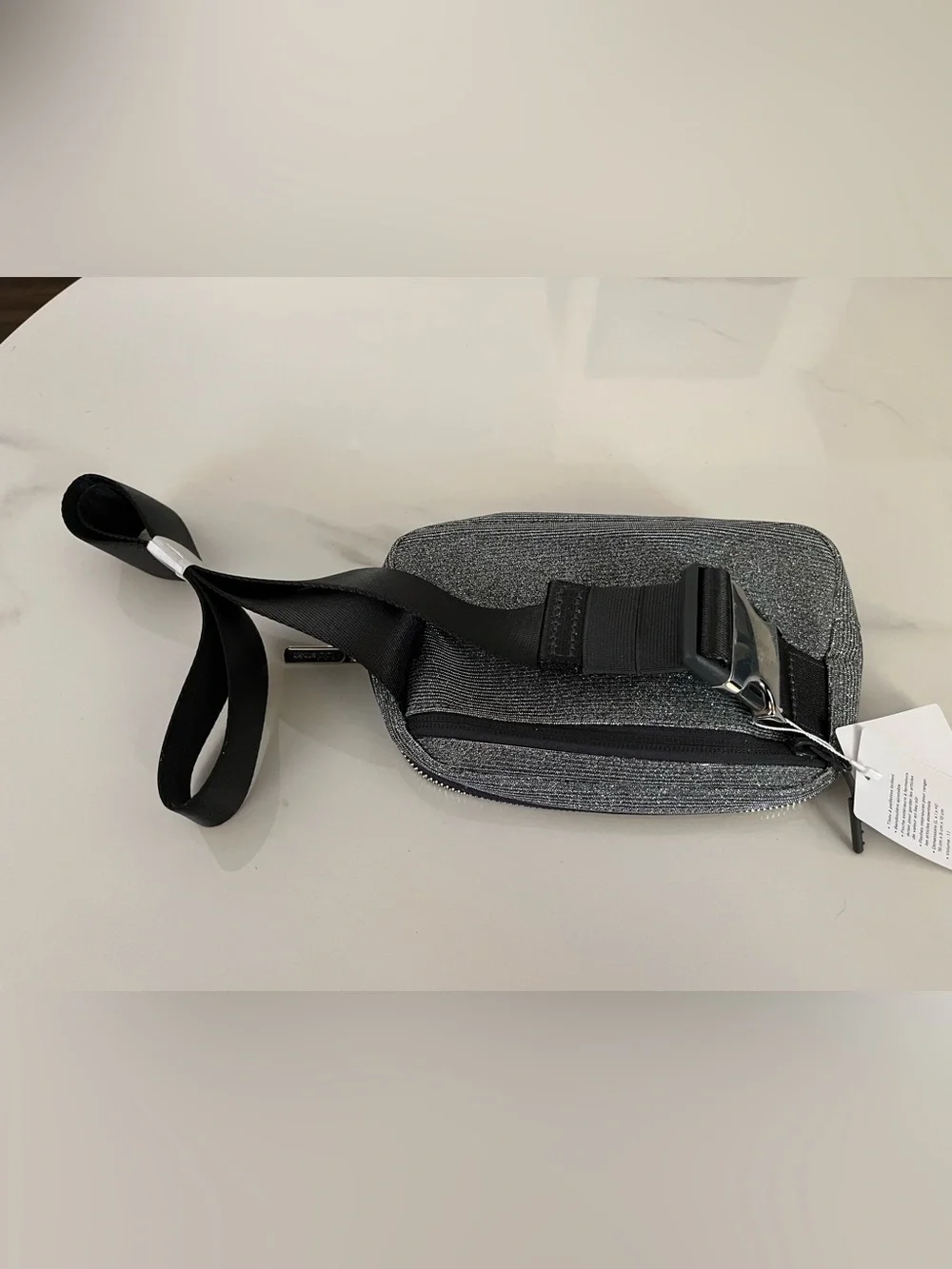 lululemon women’s glitter belt bag.